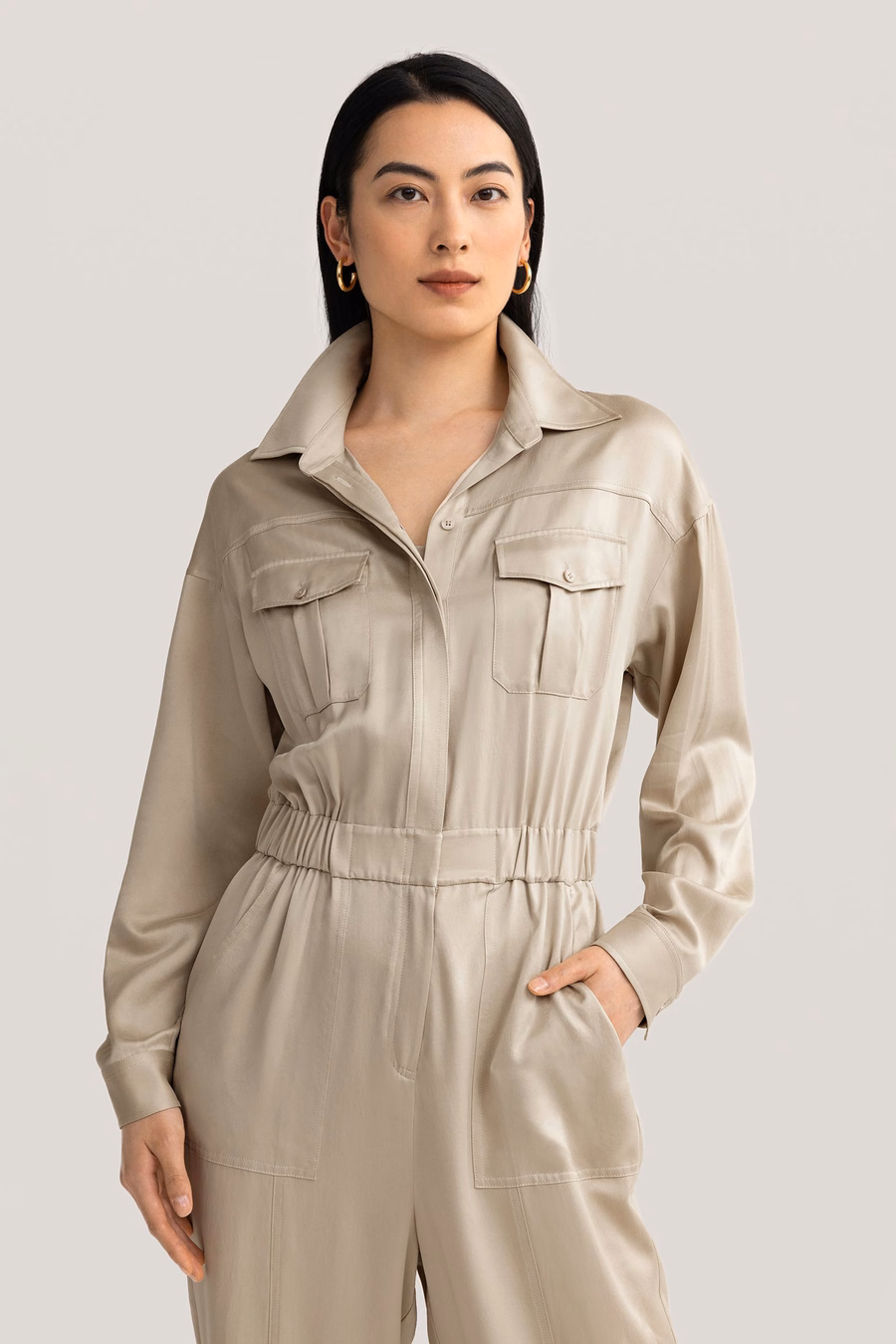 Sandwashed Safari Jumpsuit