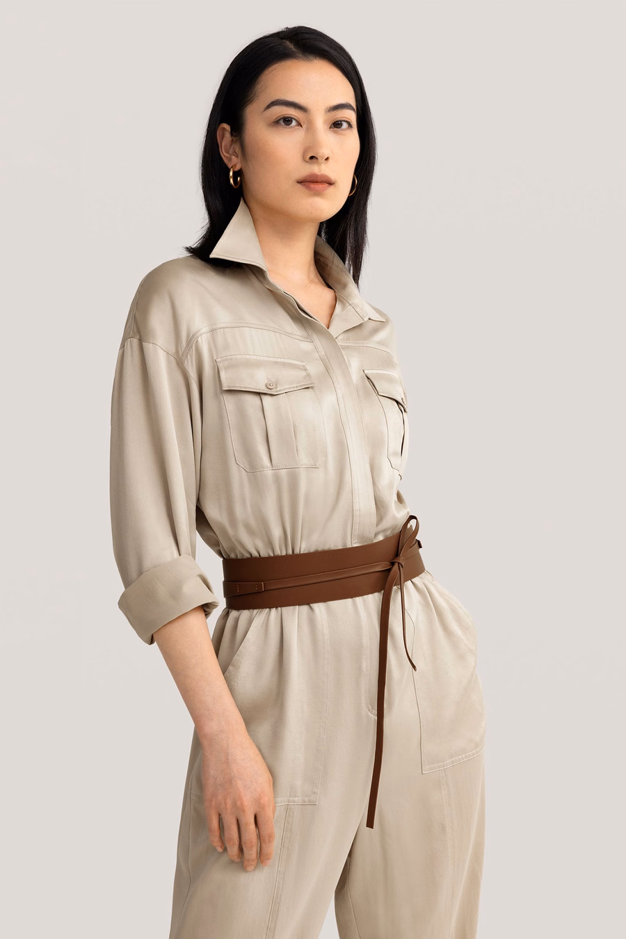 Sandwashed Safari Jumpsuit