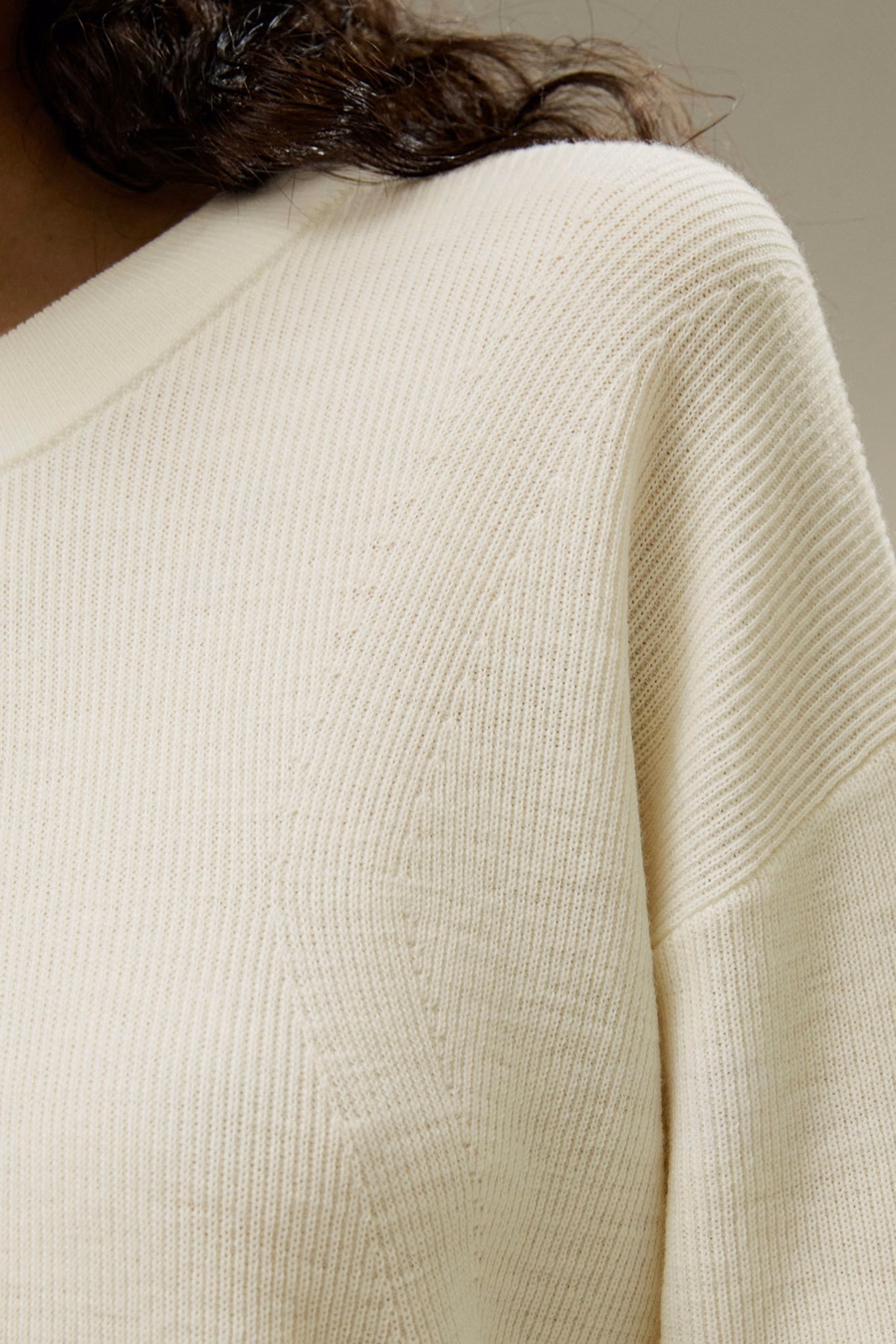 Ultrafein Merinowoll-Pullover mit Rundhalsausschnitt
