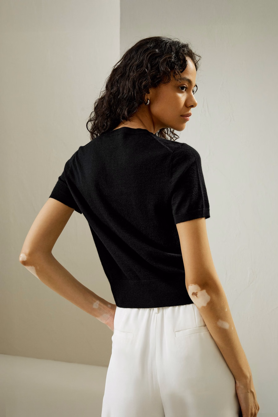 Kaschmir Rundhalsausschnitt Pullover
