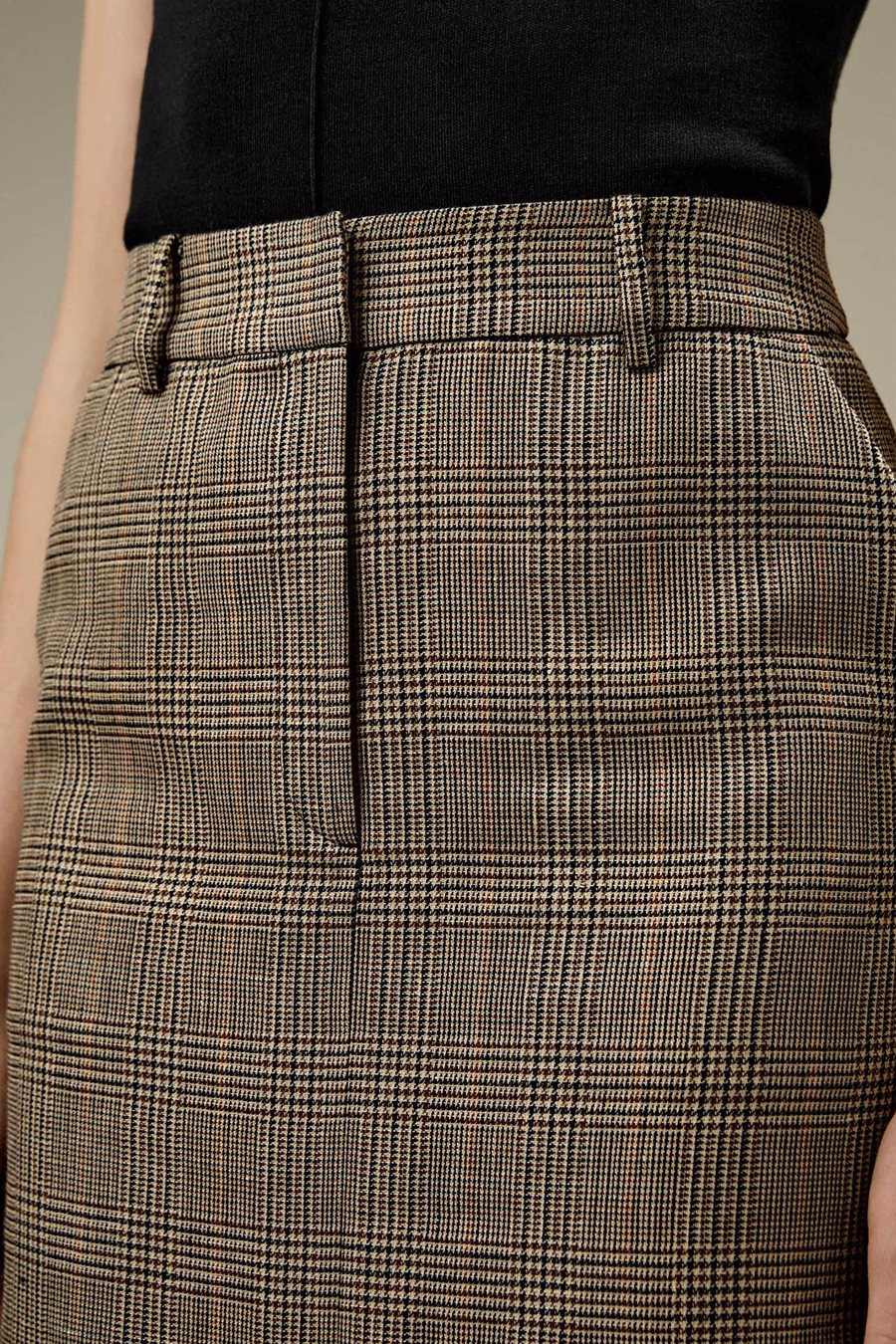 Sprezzatura Glen Check Pencil Skirt