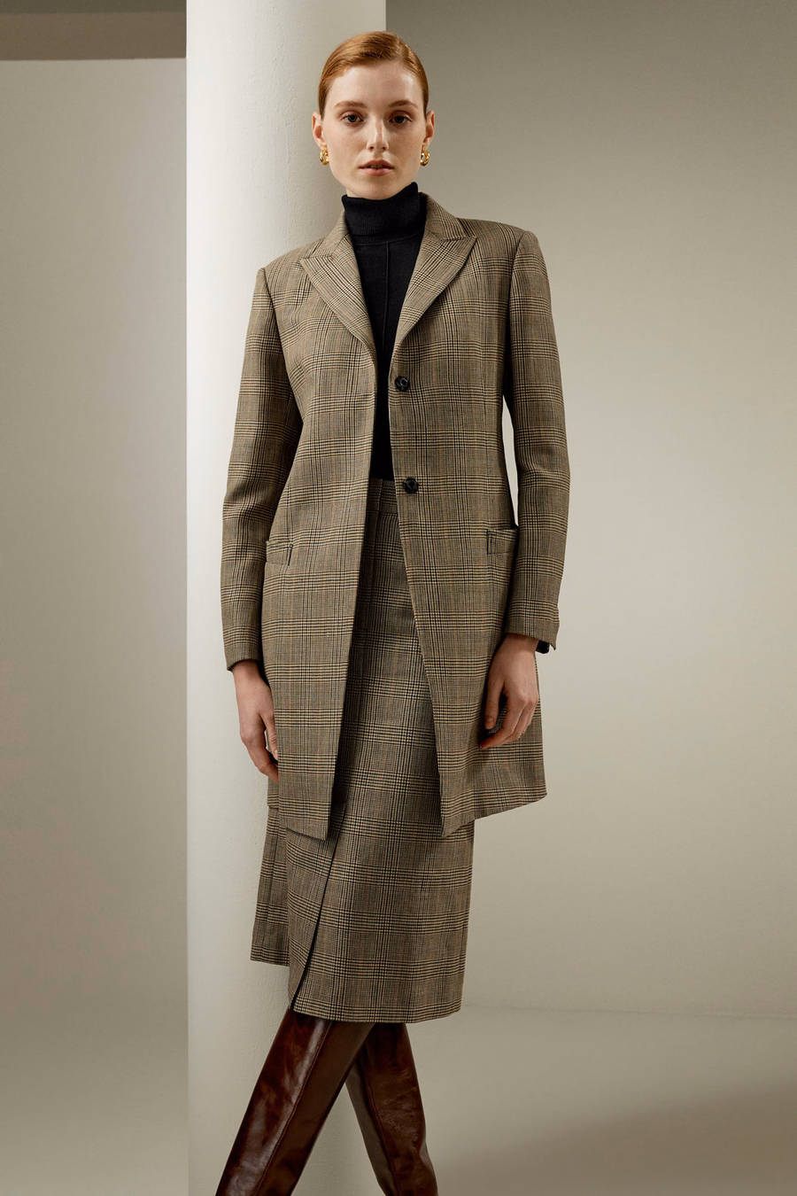 Sprezzatura Glen Check Pencil Skirt