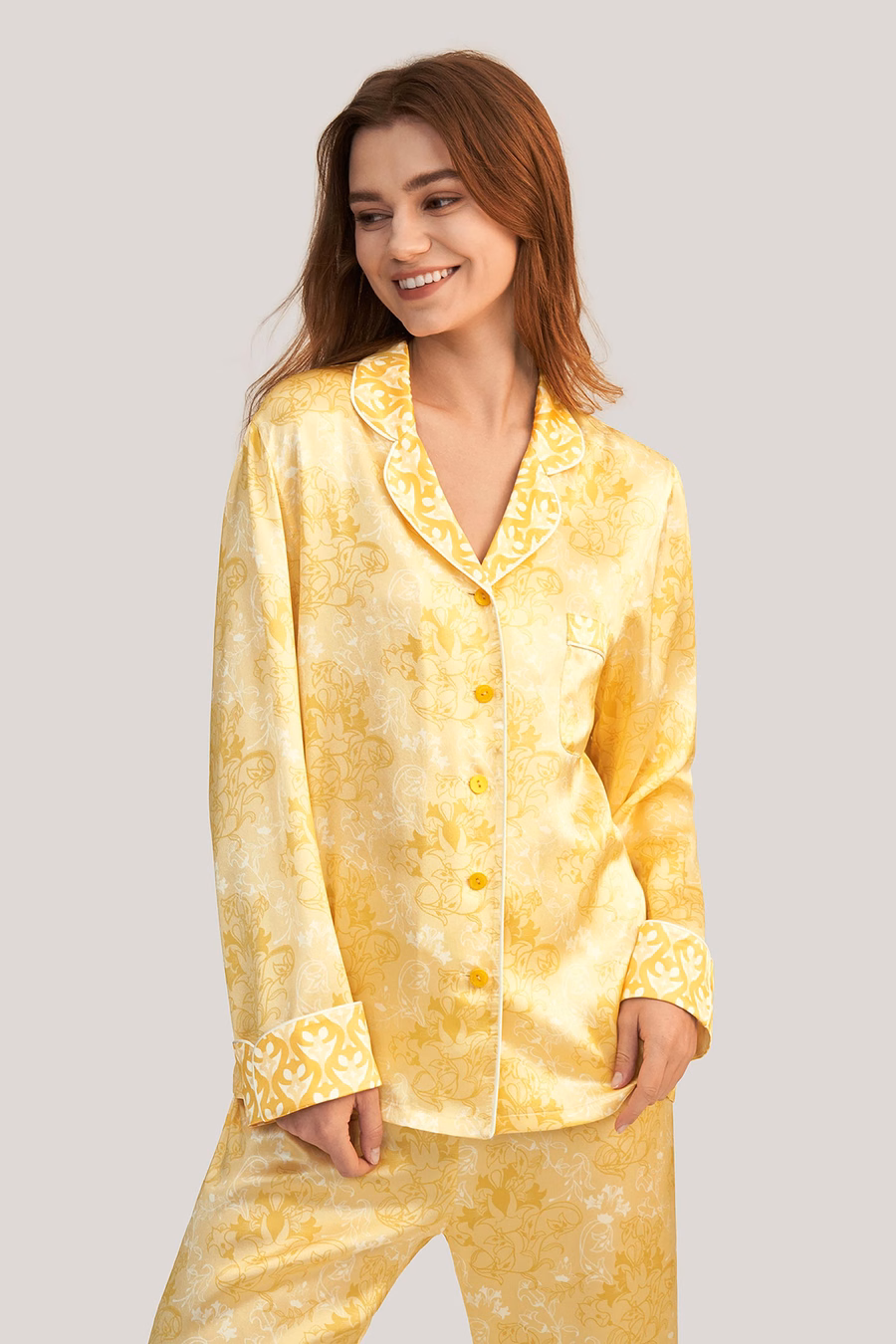 Golden Lily Seiden-Pyjama-Set