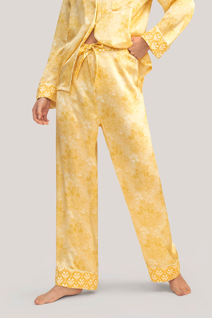 Golden Lily Seiden-Pyjama-Set