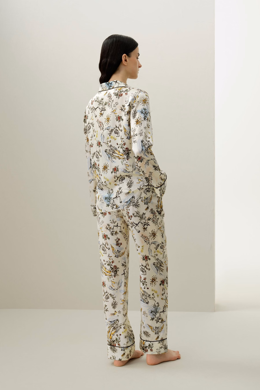 Libra Zodiac Classic Seidenpyjama Set
