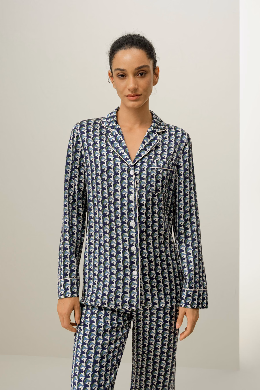 Taurus Zodiac Classic Seiden-Pyjama-Set