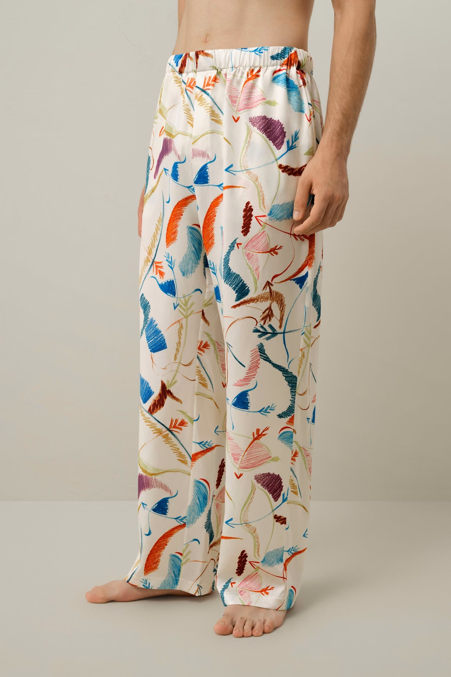 Schütze Männer Seiden-Pyjama-Set