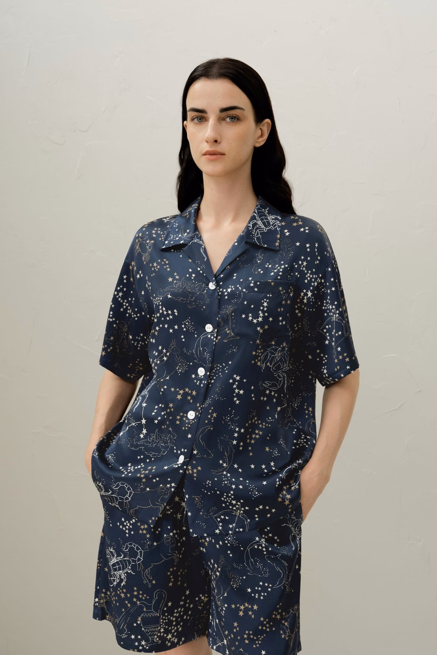 Skorpion-Zodiac Kurzarm Pyjama Set