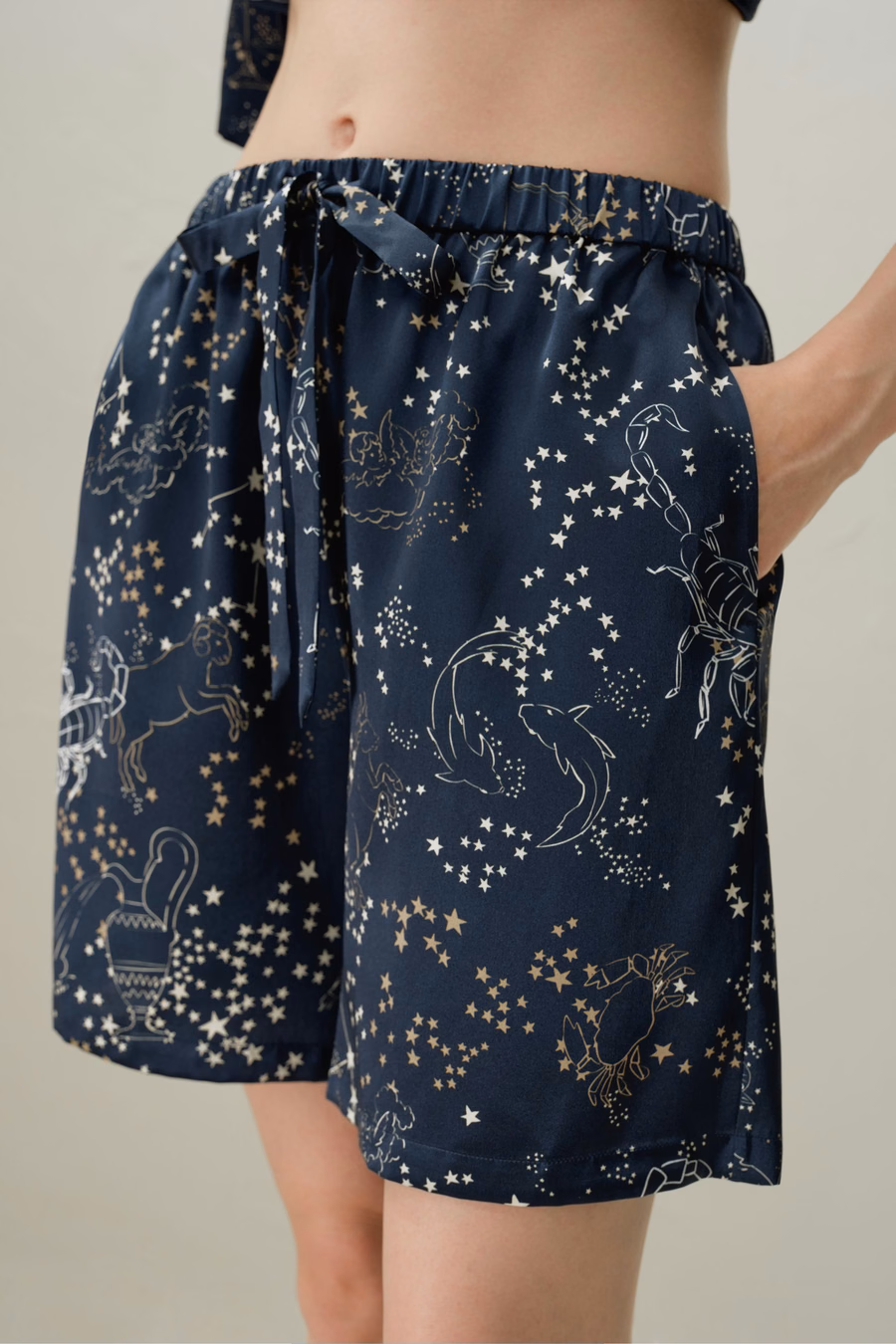 Skorpion-Zodiac Kurzarm Pyjama Set