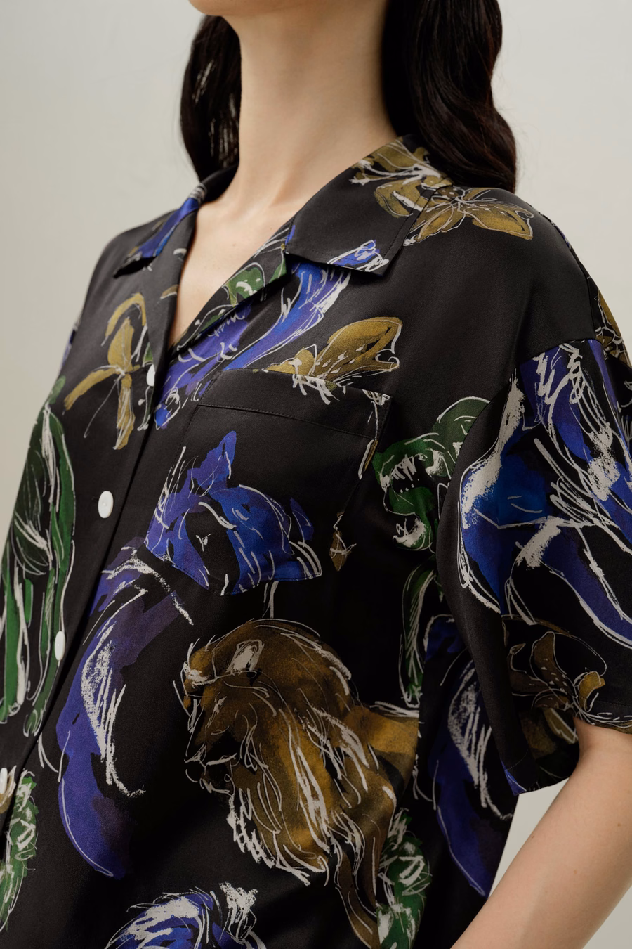 Leo Zodiac Kurze Seidenpyjamahose Set
