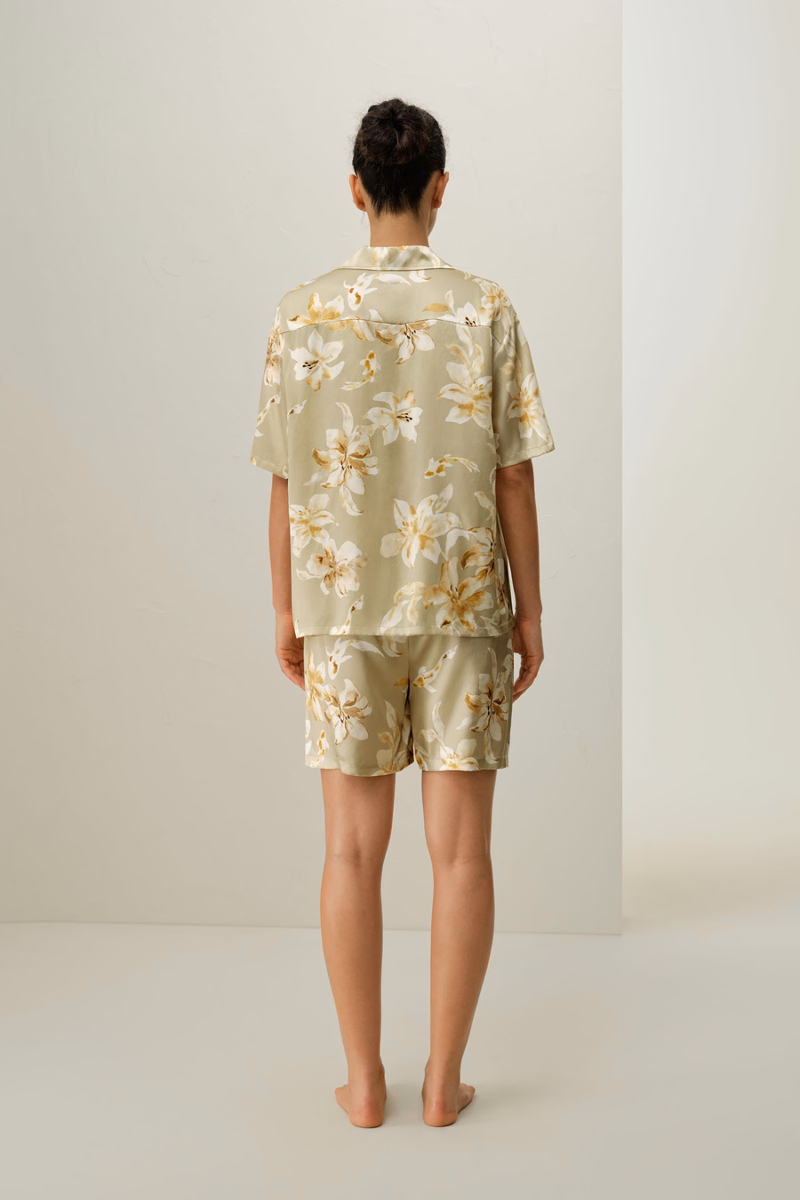 Fische Sternzeichen Kurzes Seiden-Pyjama-Set