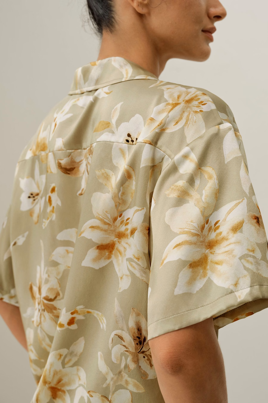 Fische Sternzeichen Kurzes Seiden-Pyjama-Set
