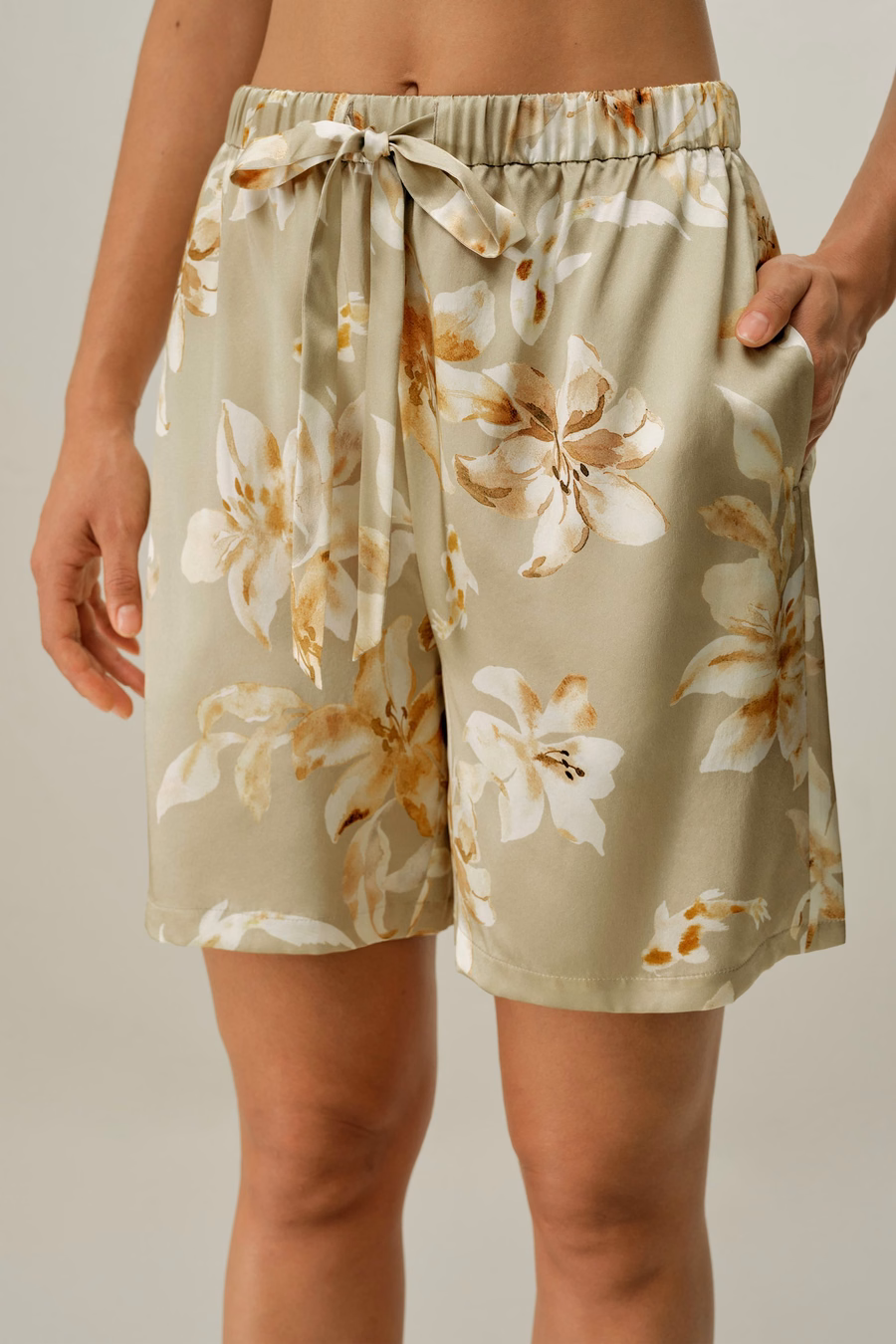 Fische Sternzeichen Kurzes Seiden-Pyjama-Set