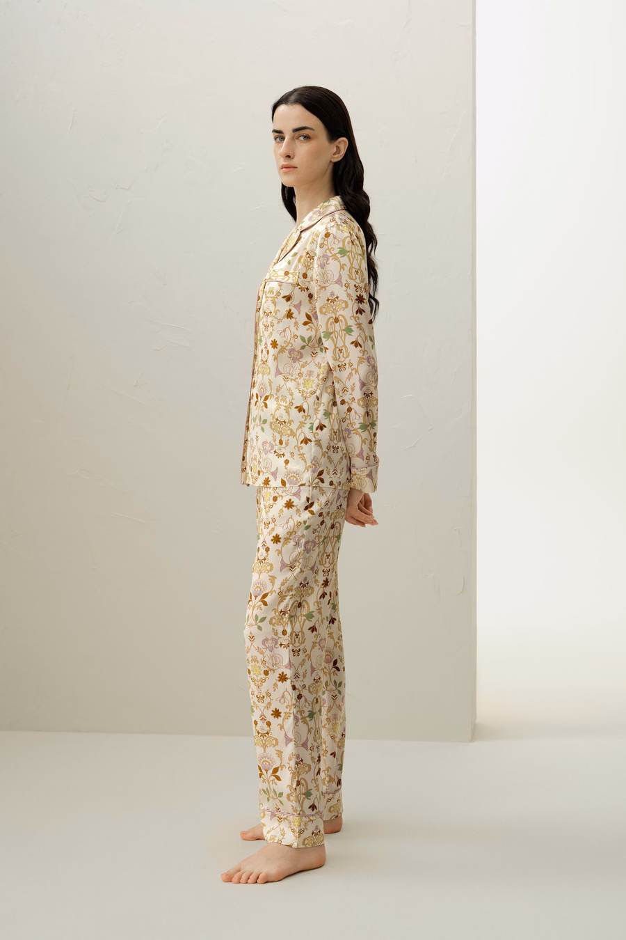 Steinbock Zodiac Klassiker Seiden-Pyjama-Set