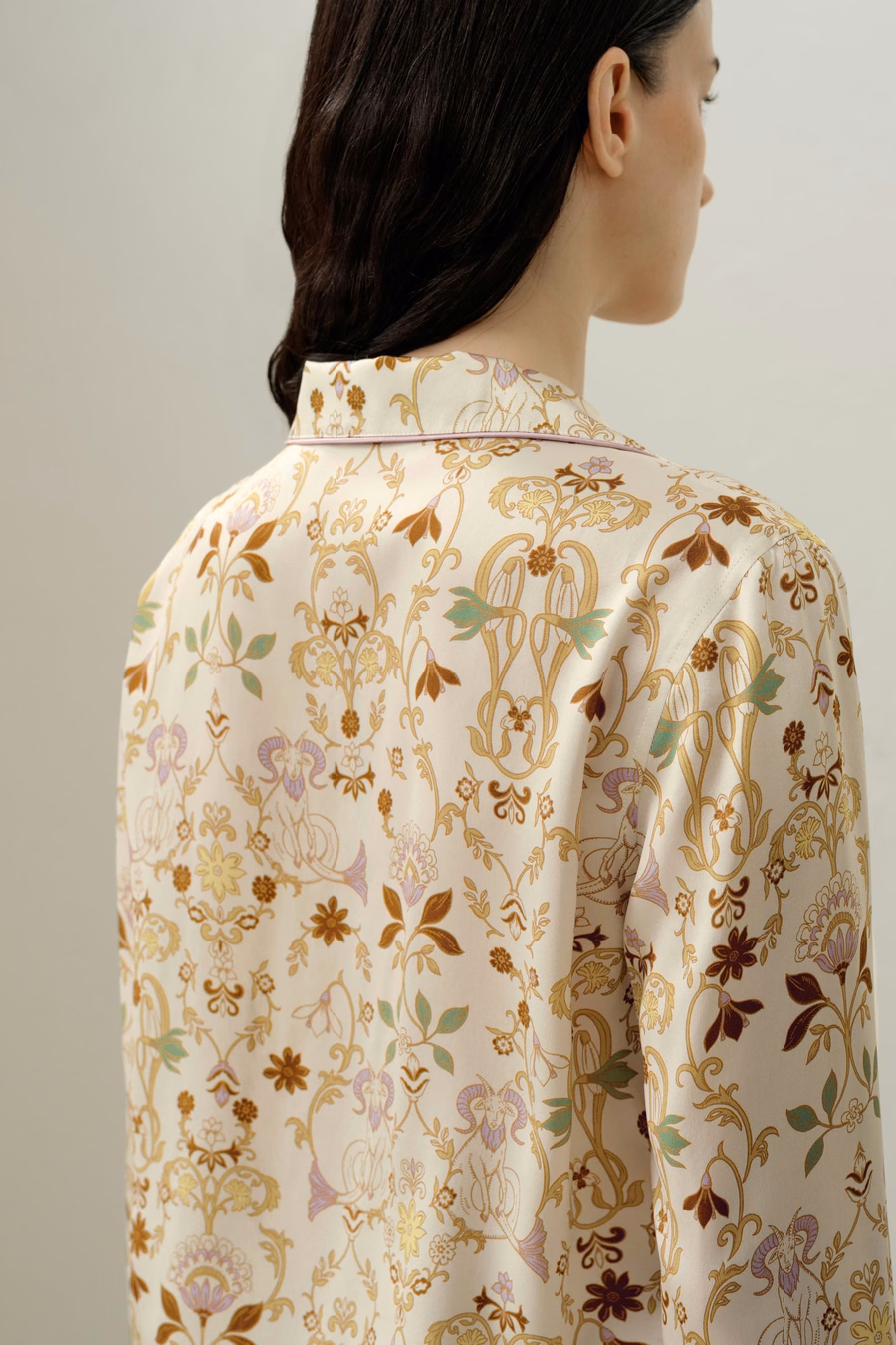 Steinbock Zodiac Klassiker Seiden-Pyjama-Set