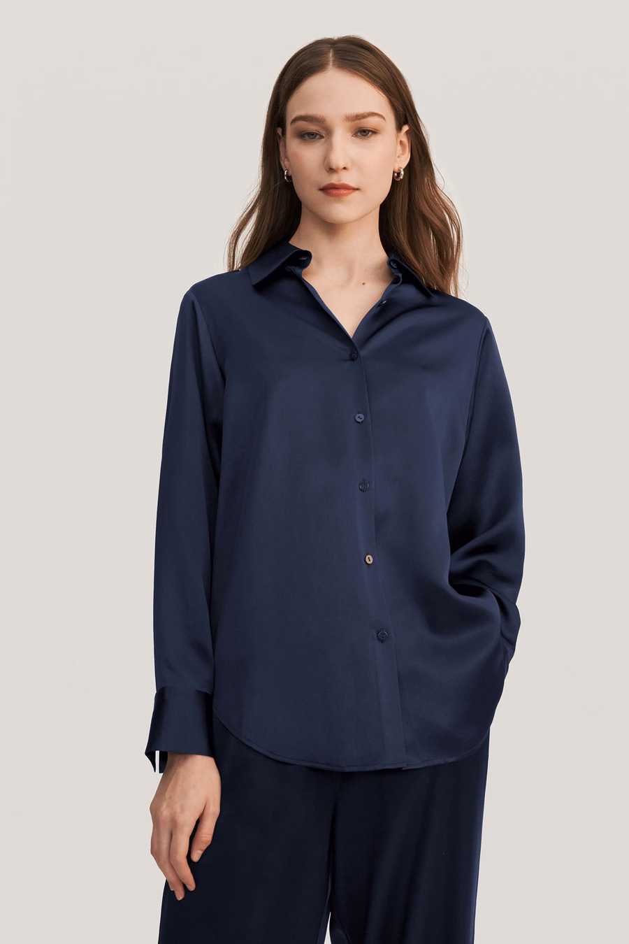 Viola Übergröße Seiden-Pyjama für Frauen