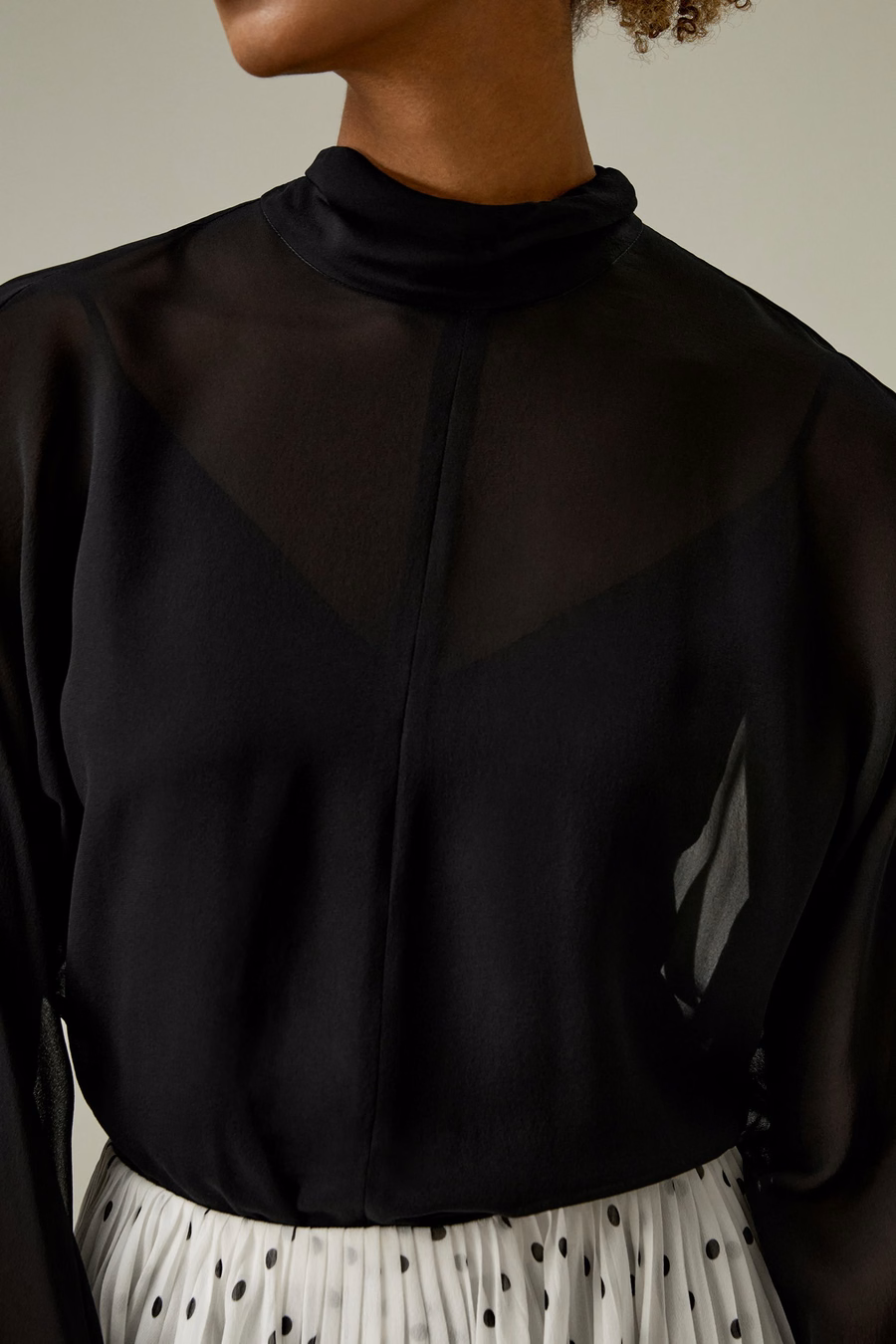 Fließendes Batwing-Ärmel-Blusen-Set