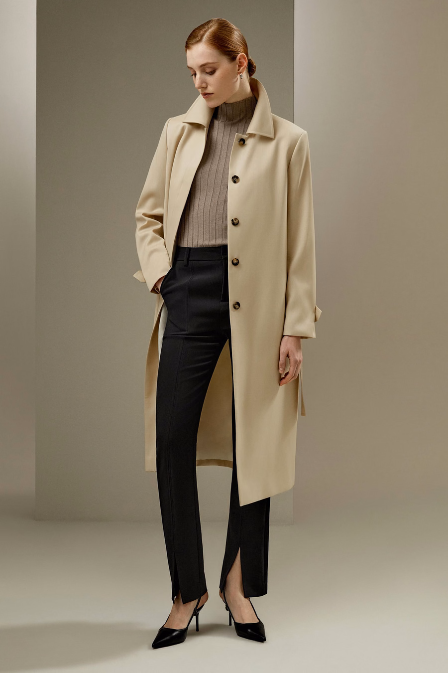 Wasserabweisender klassischer Trenchcoat