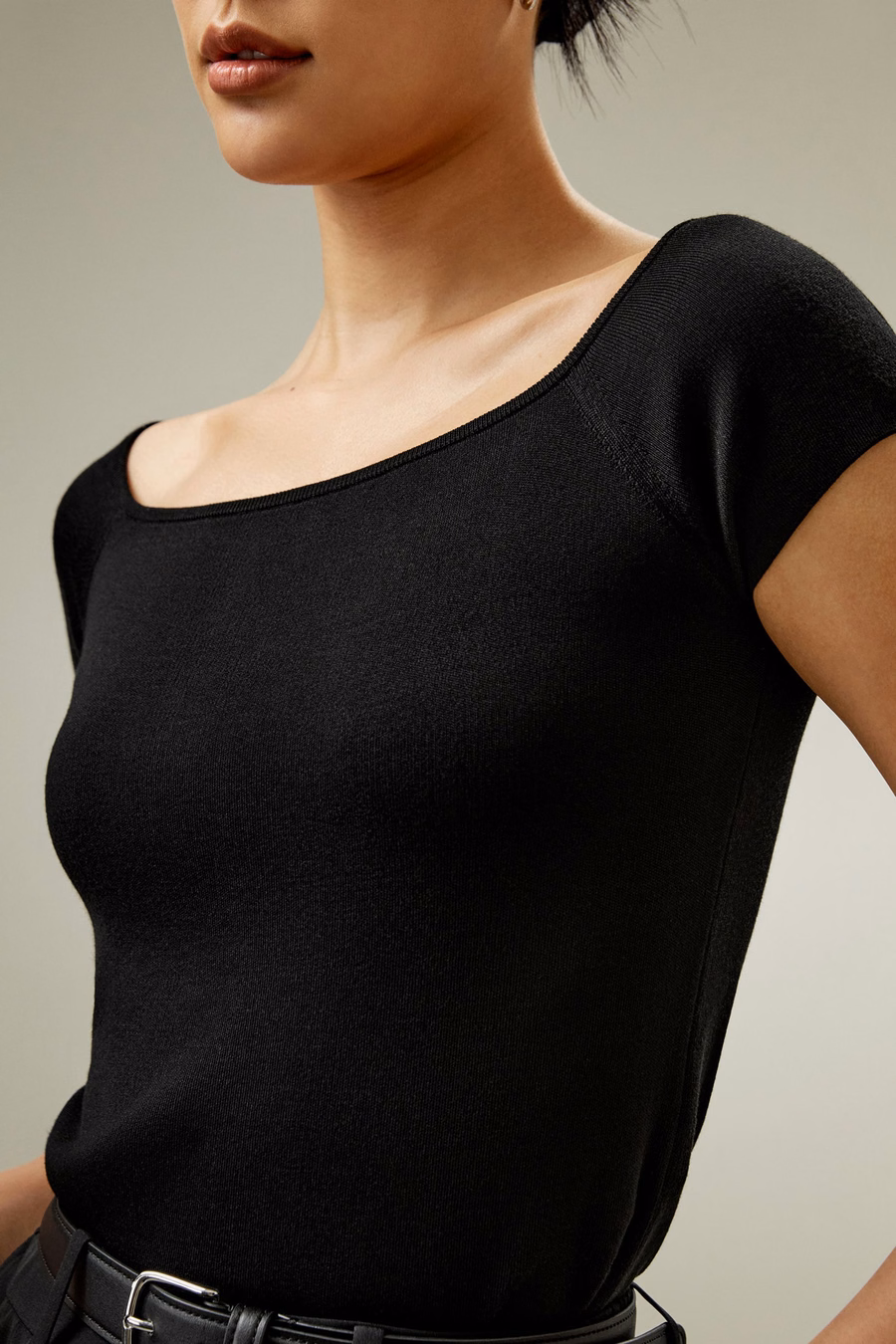 Off-Shoulder Sweater Top