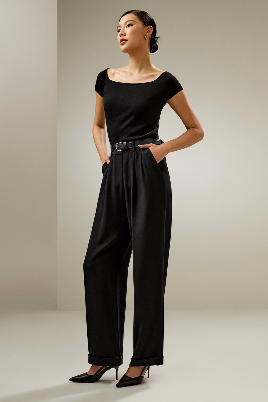 Off-Shoulder Sweater Top