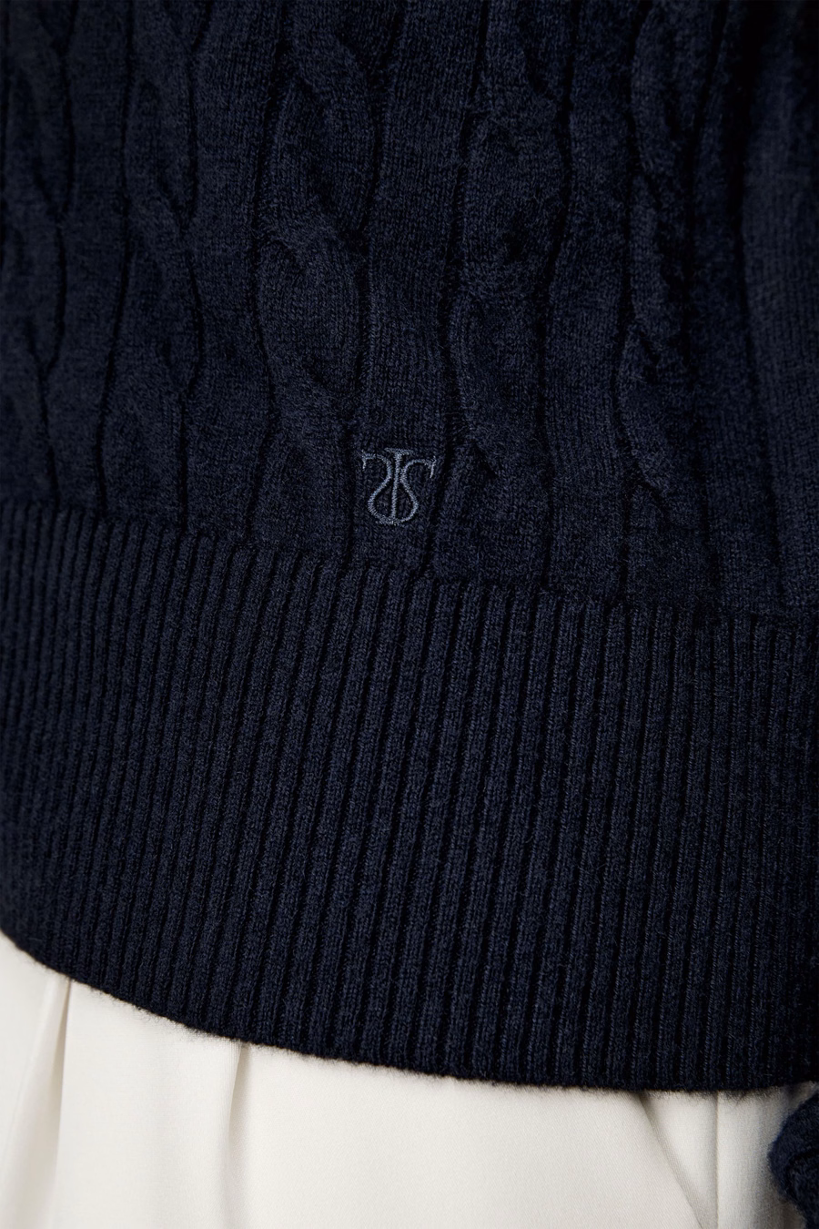 Baby Cashmere Kabelstrick-Cardigan