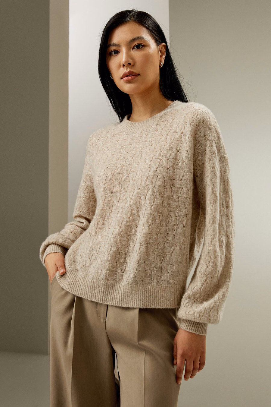 Seiden-Kaschmir-Mix-Pullover