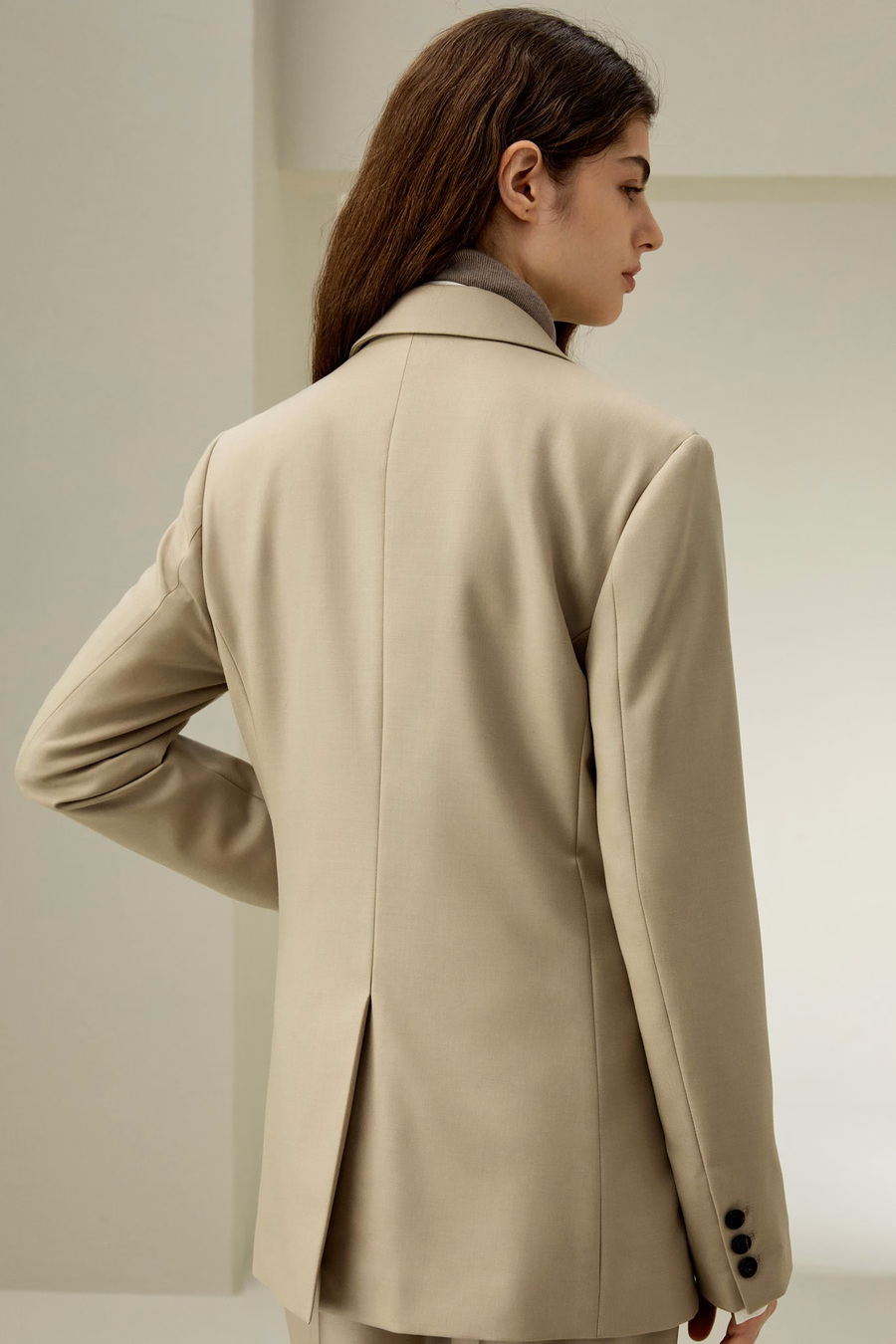 Moderner Schönheit Seidenwoll-Blazer