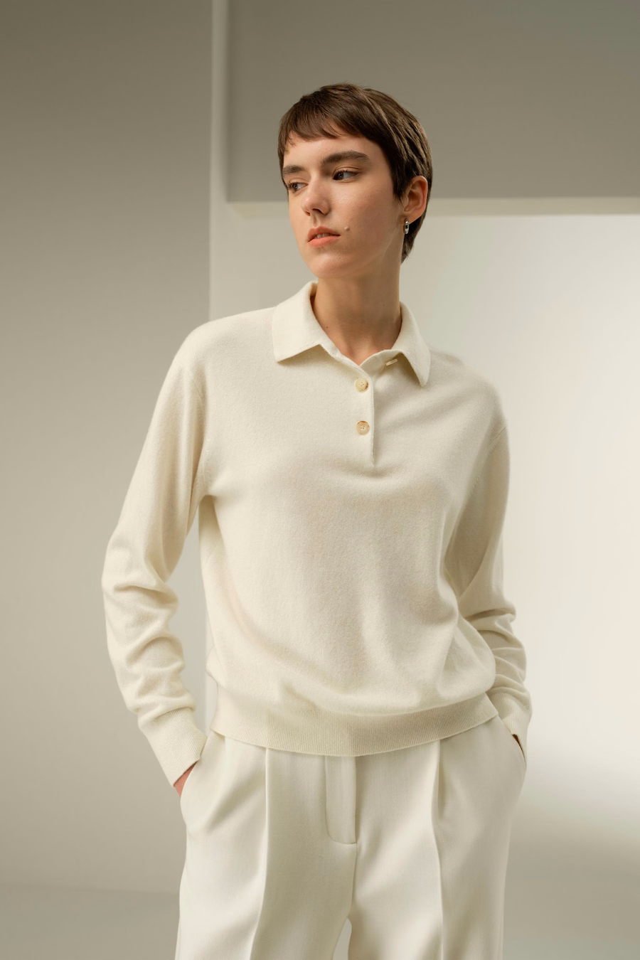 Baby Cashmere Polo Shirt