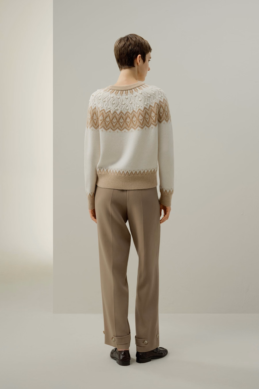 Woll-Kaschmir Fair Isle Pullover