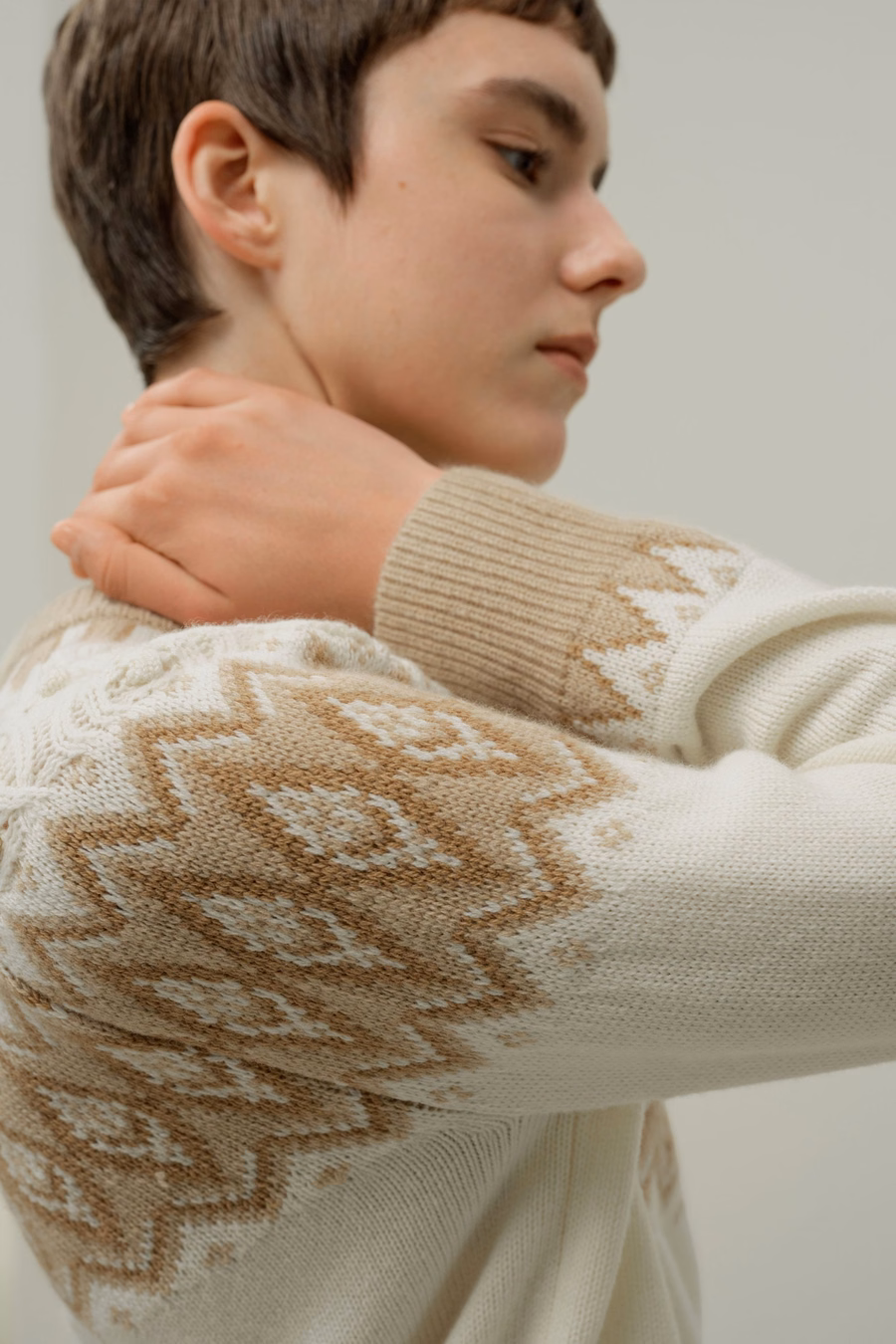 Woll-Kaschmir Fair Isle Pullover