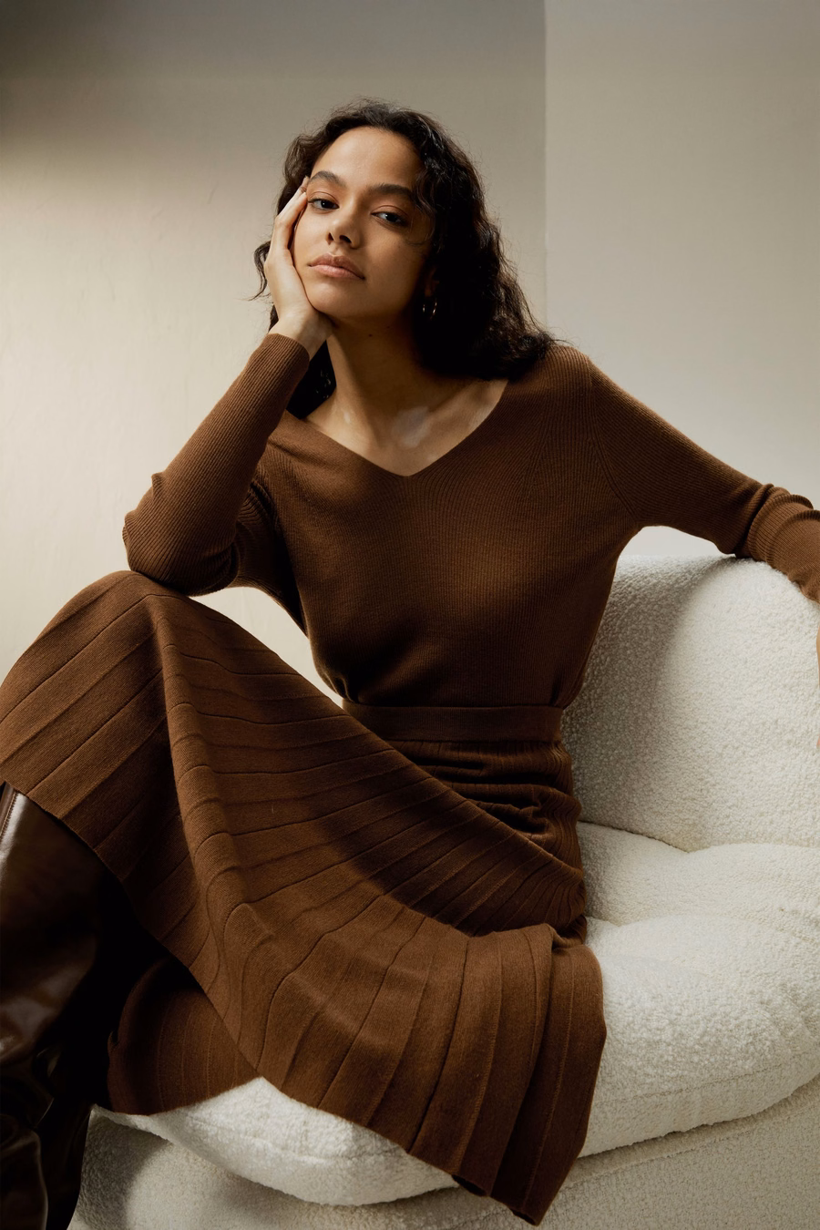 Collegiate Ultra-fine Merino Wool Skirt