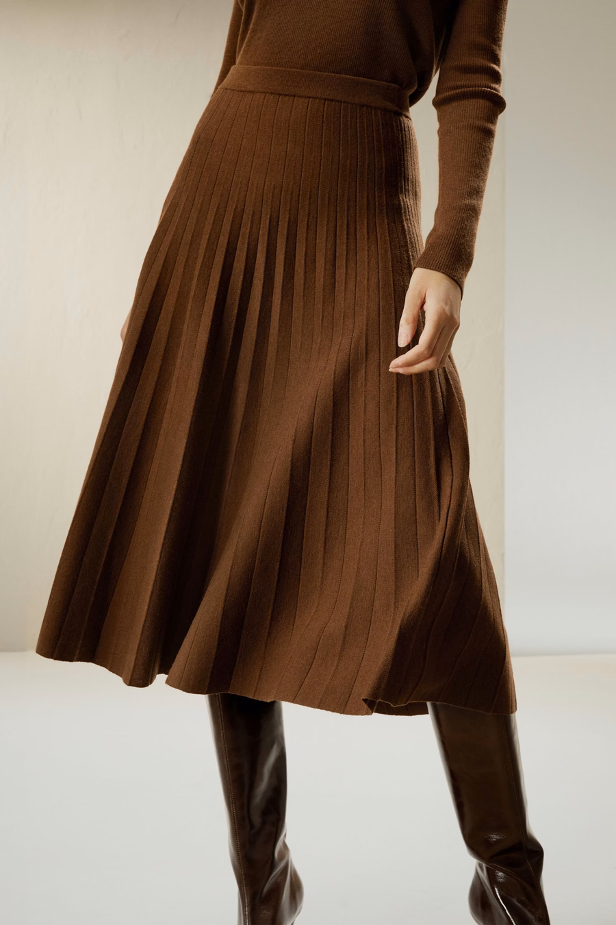 Collegiate Ultra-fine Merino Wool Skirt