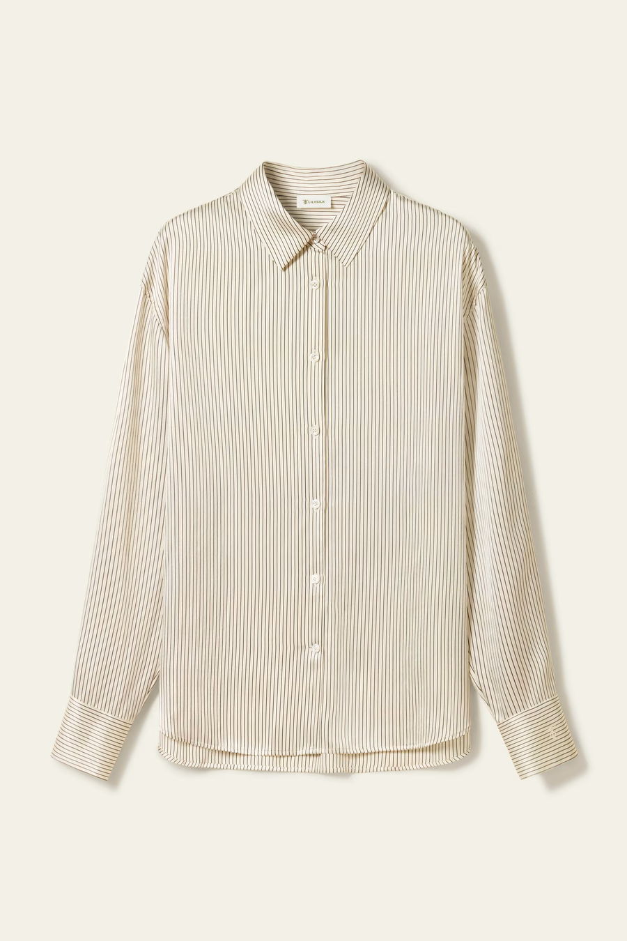 Seide Charmeuse Pinstripe Shirt