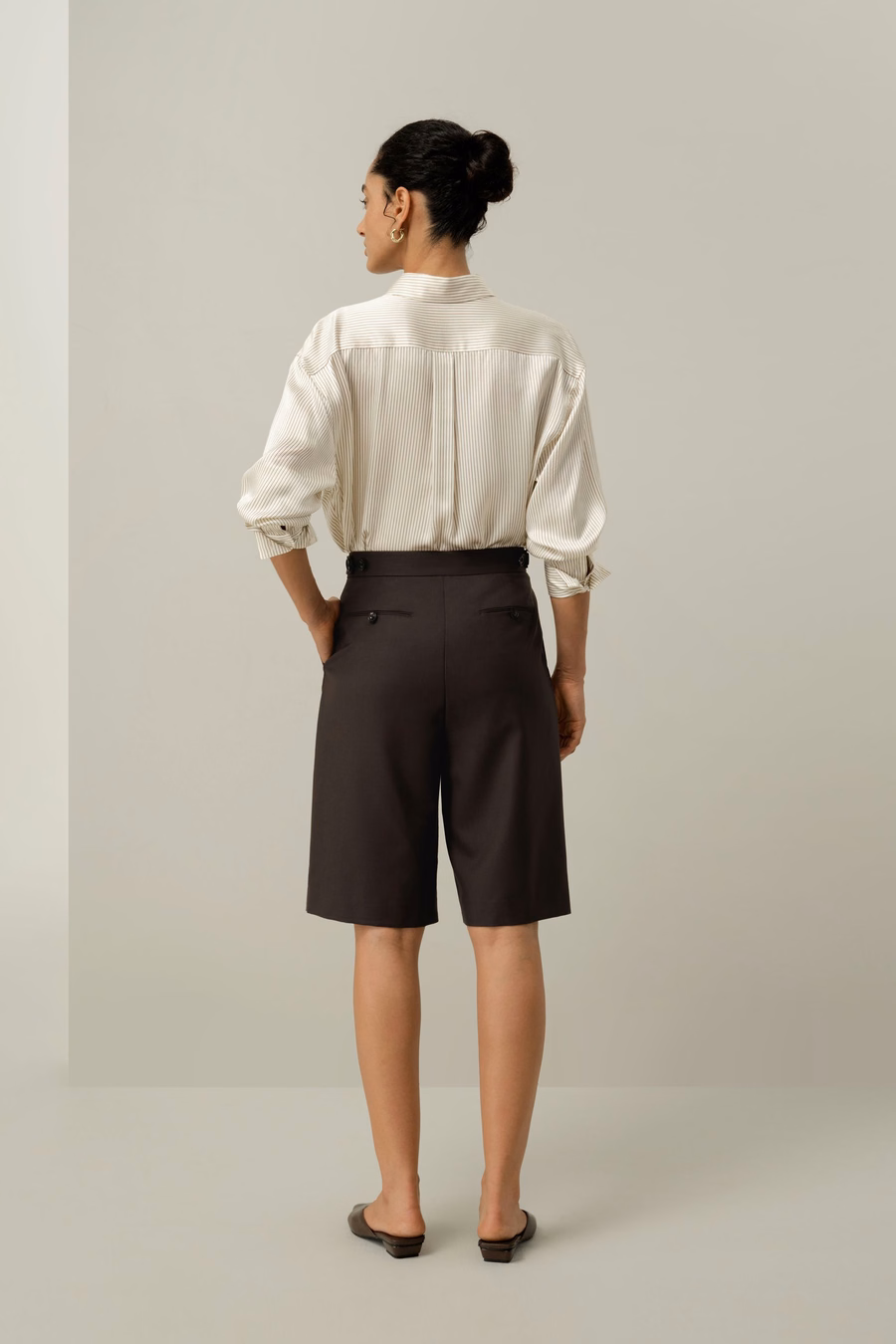 Seide Charmeuse Pinstripe Shirt