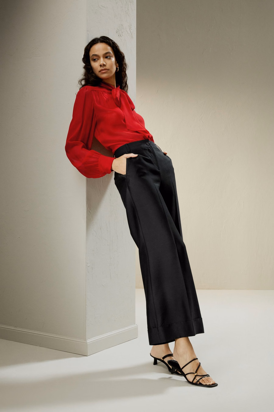 Fliege Seiden-Jasmin-Bluse