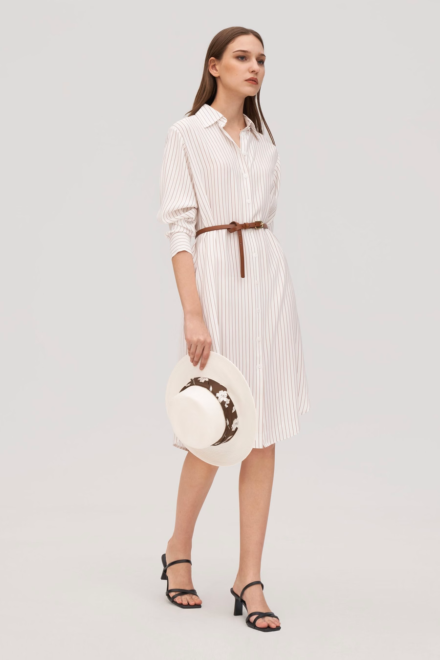 Gestreiftes Freesien-Hemdkleid