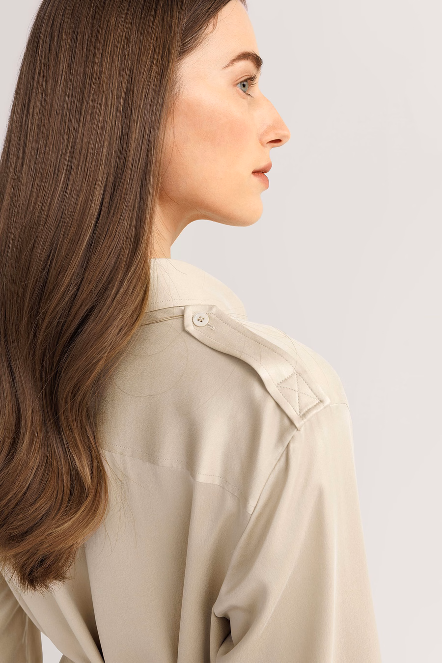Sand-washed Pocket Trench Dress