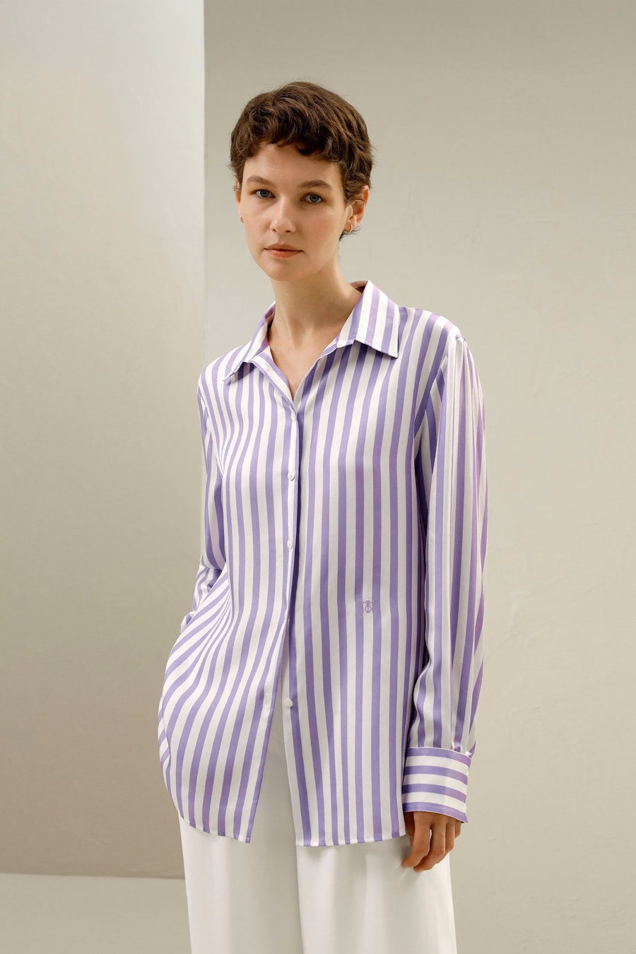 Amalfi Stripe Seidenhemd