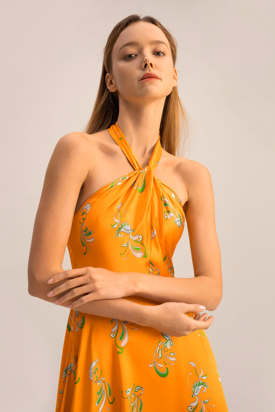 Frühling Walzer Taschentuch Kleid