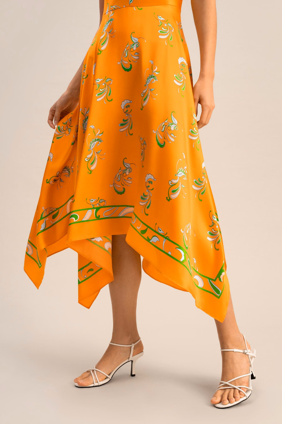 Frühling Walzer Taschentuch Kleid