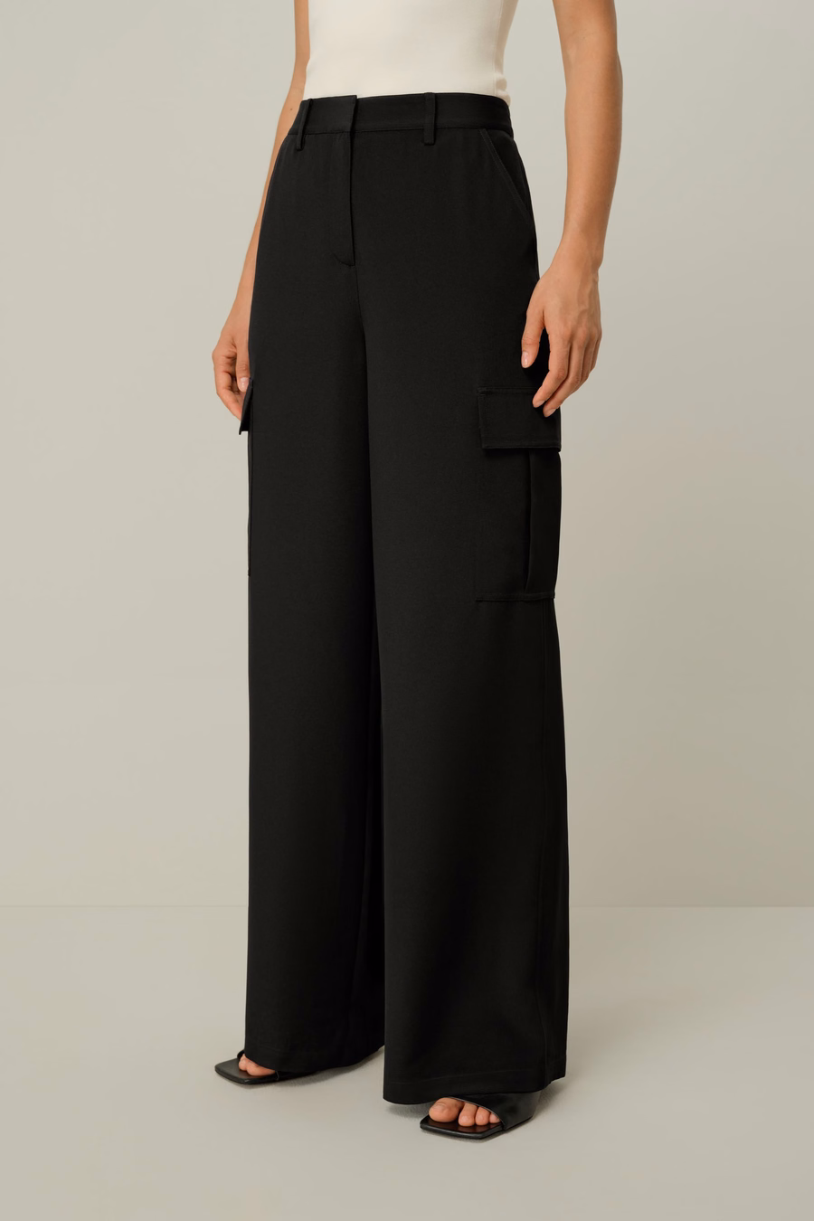 Seiden-Crepe Cargo-Hose