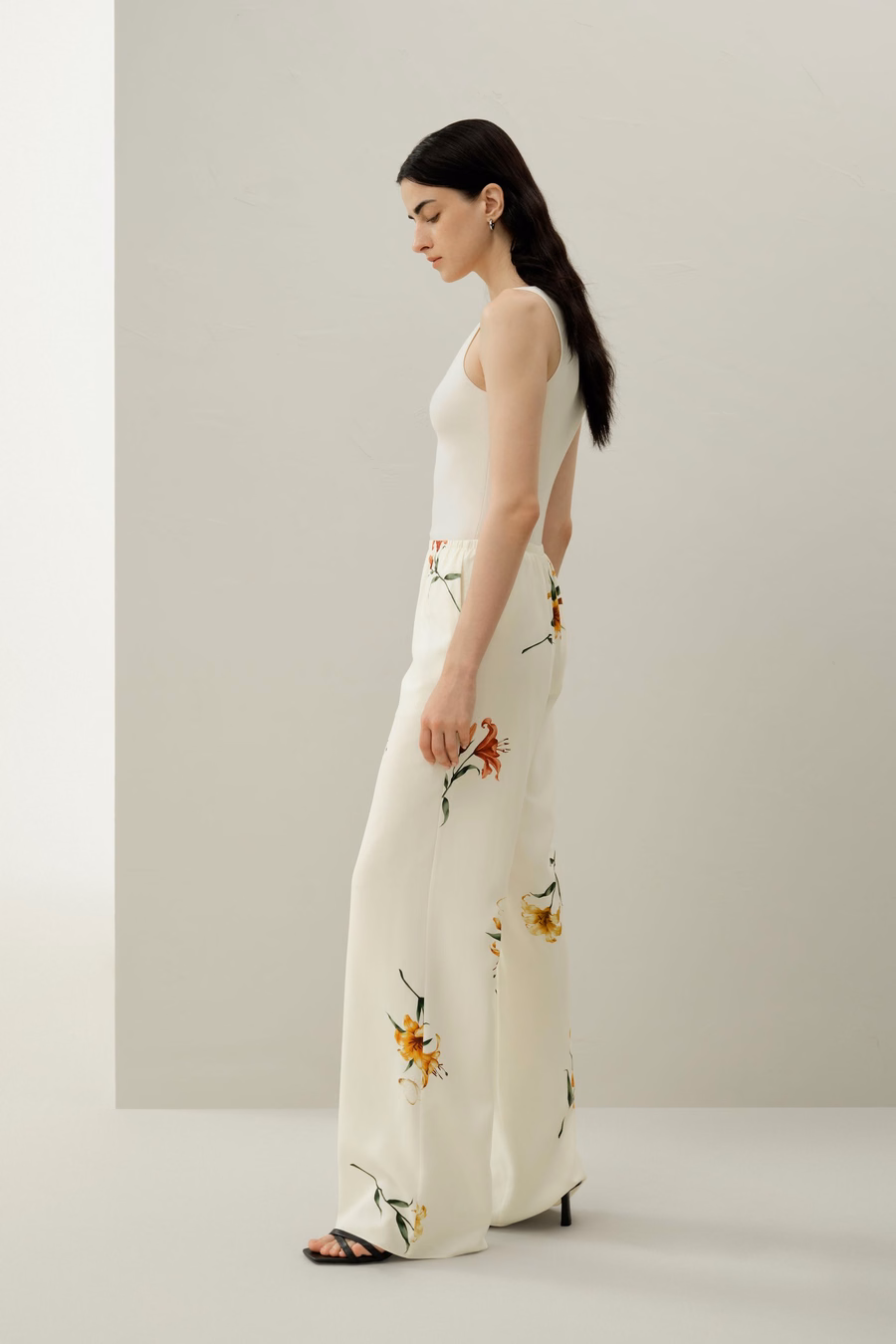 Lily Druck Seiden Pull-On Hose
