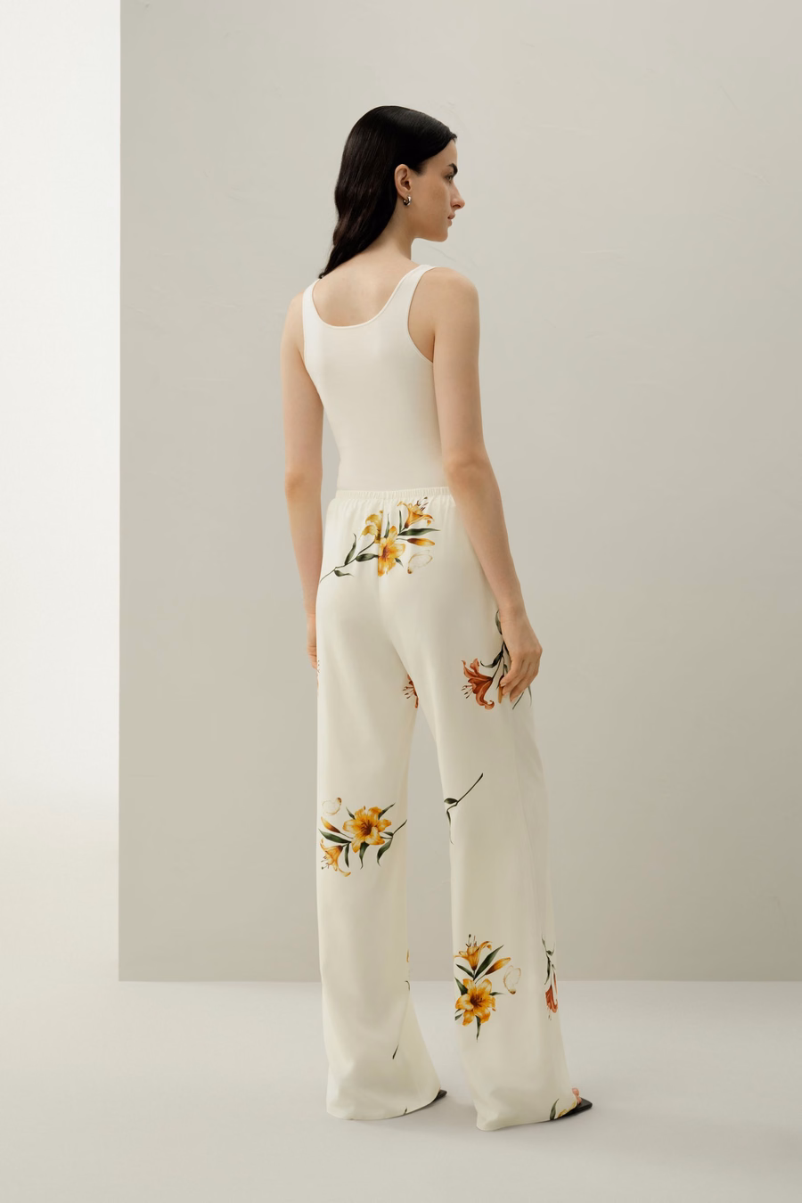 Lily Druck Seiden Pull-On Hose